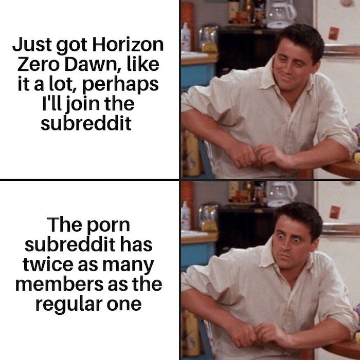Gaming memes - covid 19 funny memes - Just got Horizon Zero Dawn, it a lot, perhaps I'll join the subreddit The  subreddit has twice as many members as the regular one