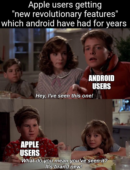 Gaming memes - facial expression - Apple users getting