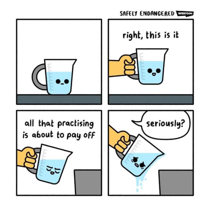 dank memes - safely endangered comic water - all that practising is about to pay off Safely Endangered Webtoon right, this is it seriously?