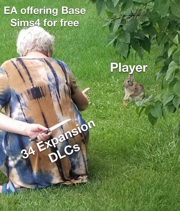 Gaming memes - Ea offering Base Sims4 for free 3