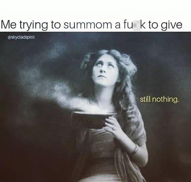 moon goddess meme - Me trying to summom a fu k to give still nothing.