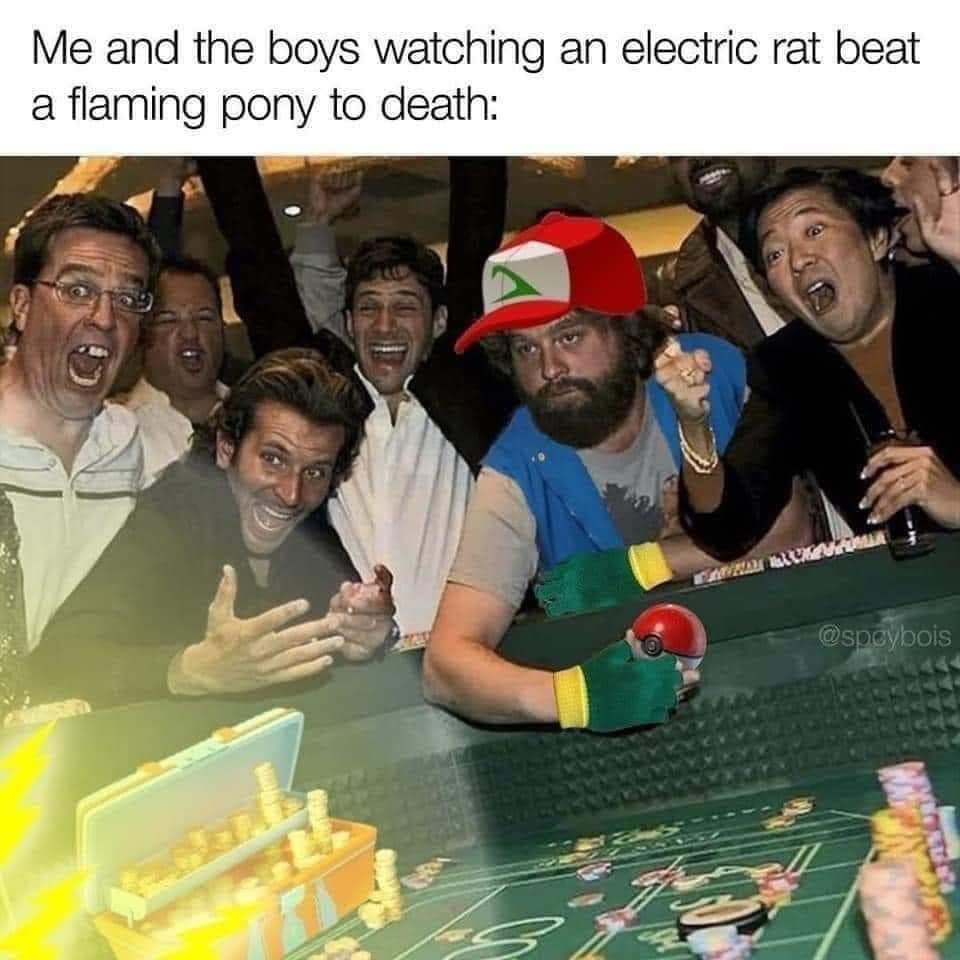 monday morning randomness - Internet meme - Me and the boys watching an electric rat beat a flaming pony to death S Wow Ham Xockar