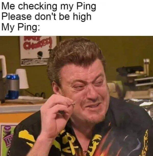 dank memes - trailer park boys ricky high - Me checking my Ping Please don't be high My Ping B st
