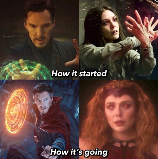 dank memes - -  - Wanda.And Vision How it started How it's going