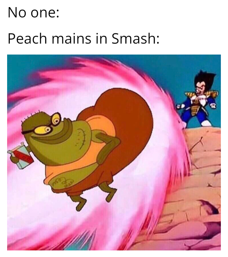 cartoon - No one Peach mains in Smash