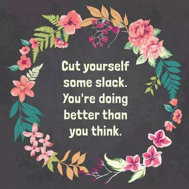 daily dose of pics and memes - Cut yourself some slack. You're doing better than you think.