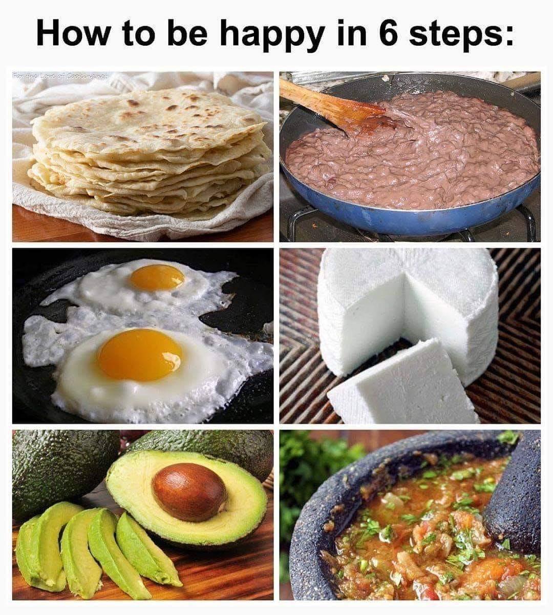 daily dose of pics and memes - dish - How to be happy in 6 steps For fas