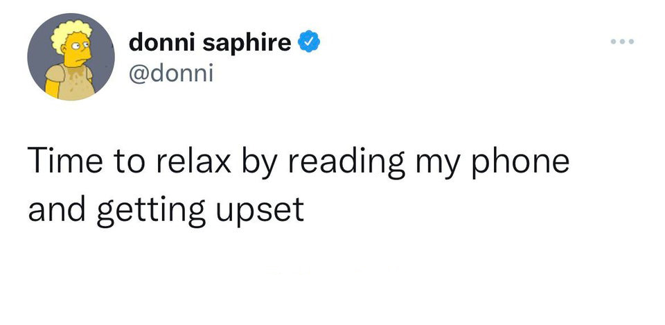 funny tweets - if i ever posted a man - donni saphire Time to relax by reading my phone and getting upset