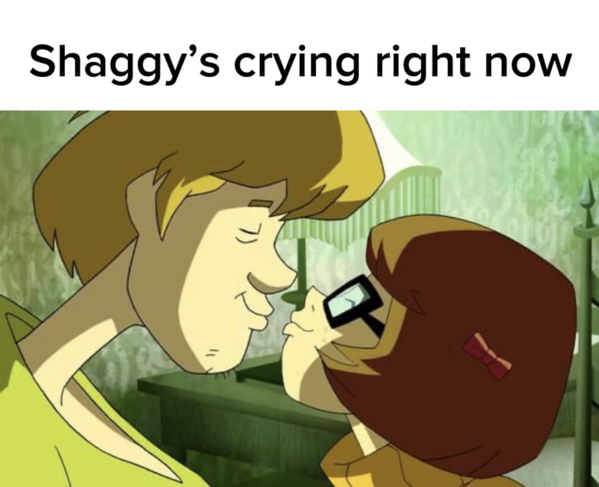 monday morning randomness - cartoon - Shaggy's crying right now