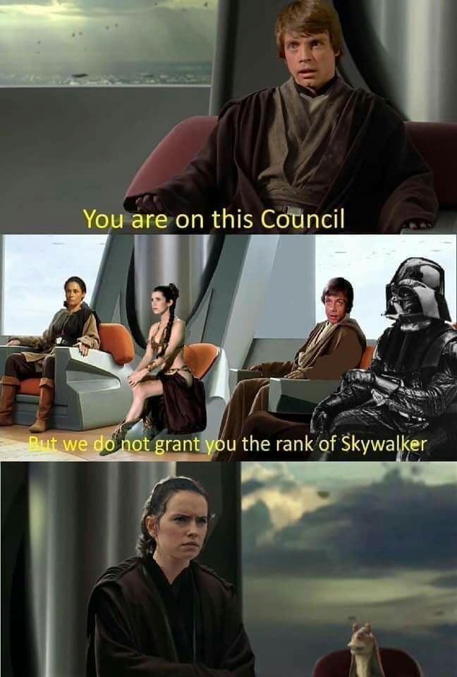 funny pics and memes - star wars council meme - You are on this Council But we do not grant you the rank of Skywalker
