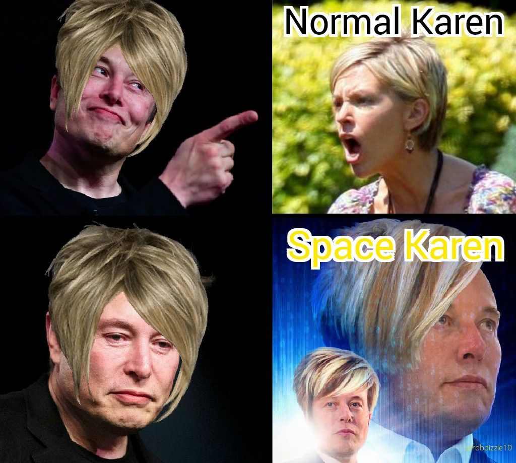 monday morning randomness - meme karen musk - Normal Karen Space Karen robdizzle 10
