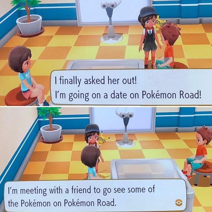 Gaming memes - date on pokemon road - 600 I finally asked her out! I'm going on a date on Pokmon Road! I'm meeting with a friend to go see some of the Pokmon on Pokmon Road.