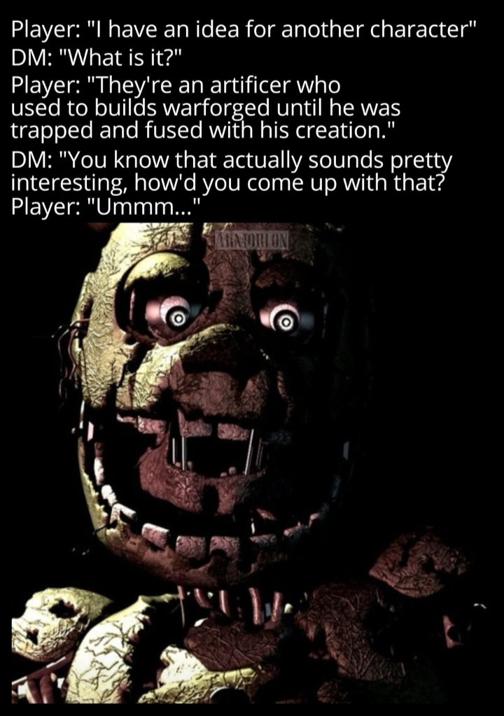 Gaming memes - five nights at freddy's 3 - Player