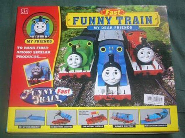 terrible knock offs - thomas and friends - 32 7211 My Friends To Rank First Among Similar Products.. Met Of The Racerly Mal Funny Fast Train The Betwork Ch Fast Funny Train My Dear Friends The Battery Installe Power Switch Takil
