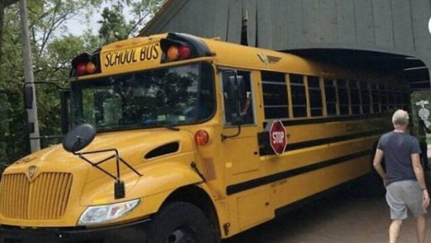 people having a bad day - school bus - School Bus Stop