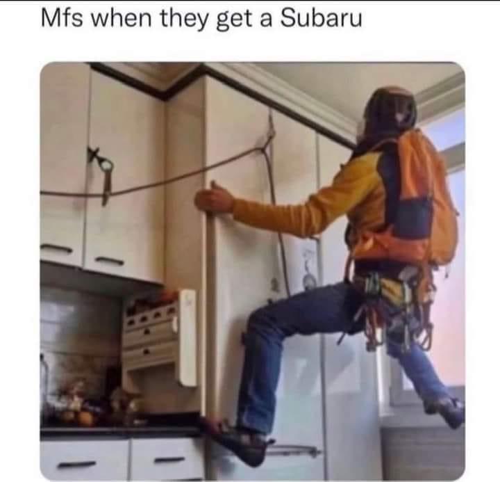 funny memes - angle - Mfs when they get a Subaru 1