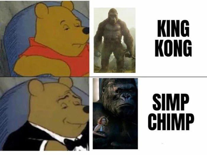 dank memes - king kong simp - King Kong Simp Chimp