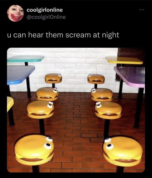 funny memes and pics - table - coolgirlonline u can hear them scream at night