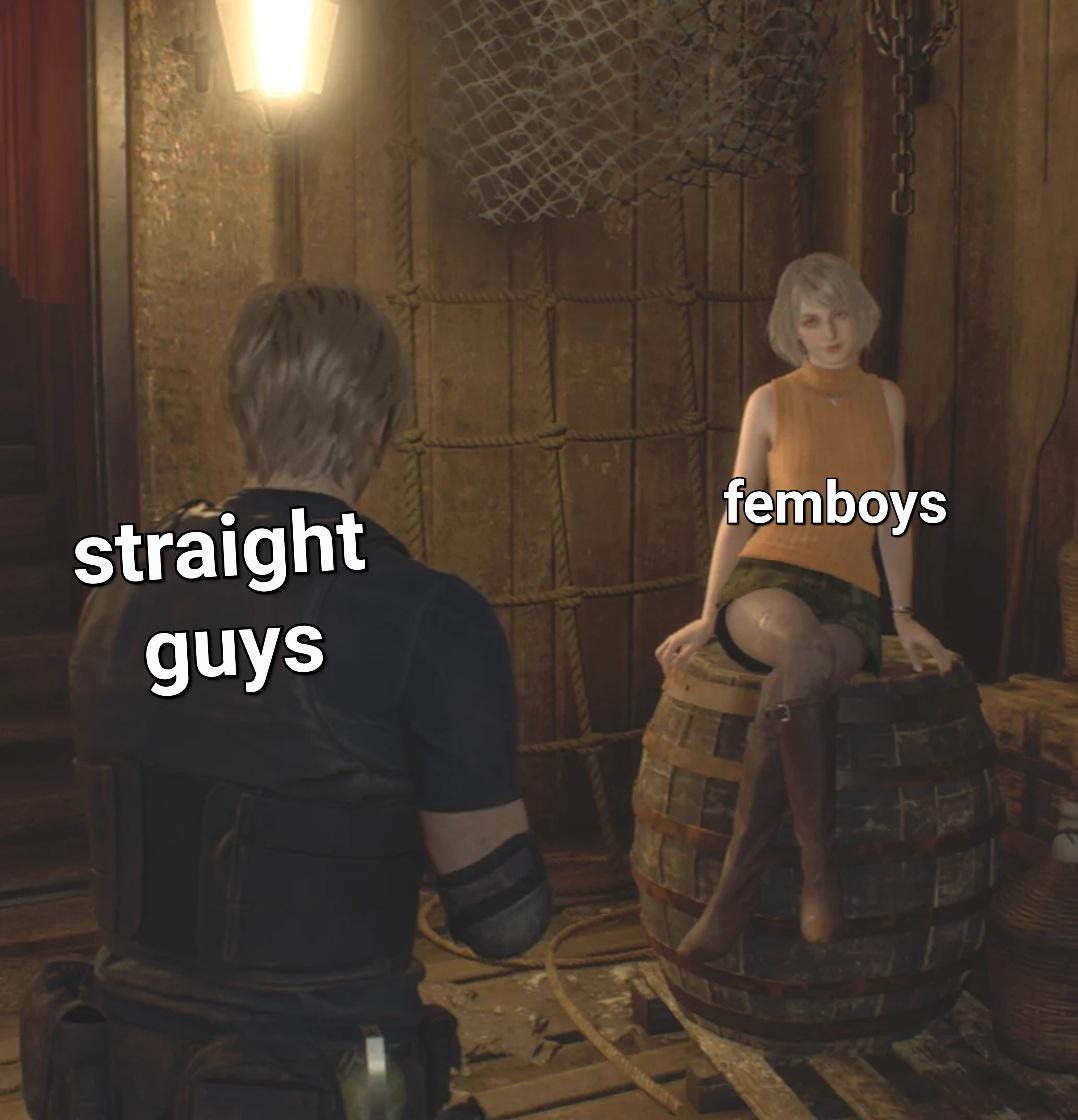 gaming memes - human behavior - straight guys femboys