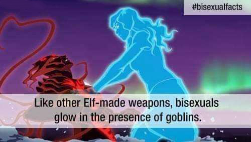 dank memes - cartoon - other Elfmade weapons, bisexuals glow in the presence of goblins.