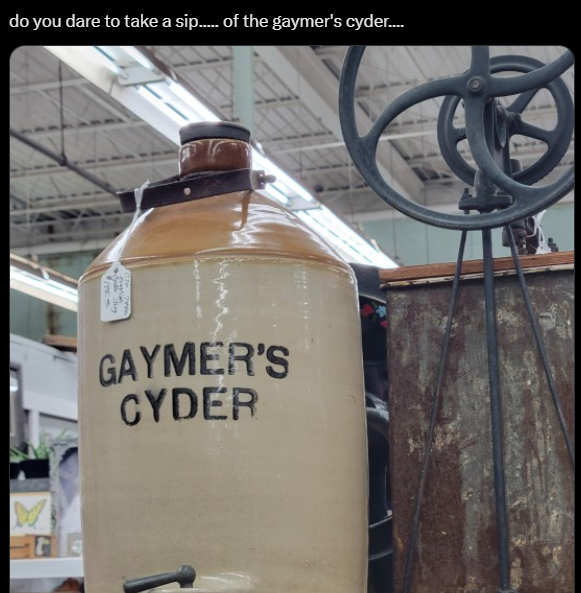 dank memes - glass bottle - do you dare to take a sip...... of the gaymer's cyder.... Gaymer'S Cyder