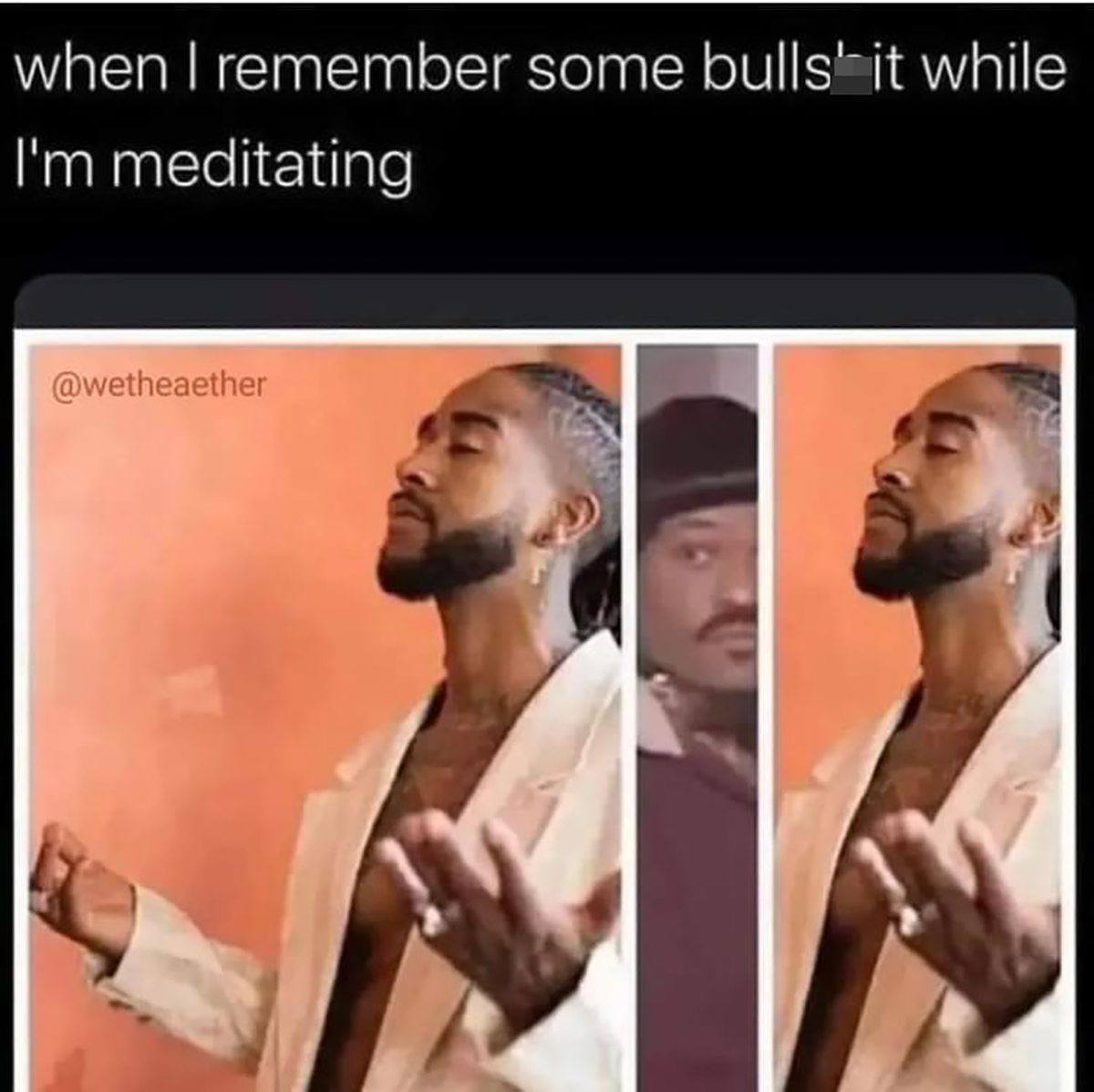 fresh memes - muscle - when I remember some bulls' it while I'm meditating