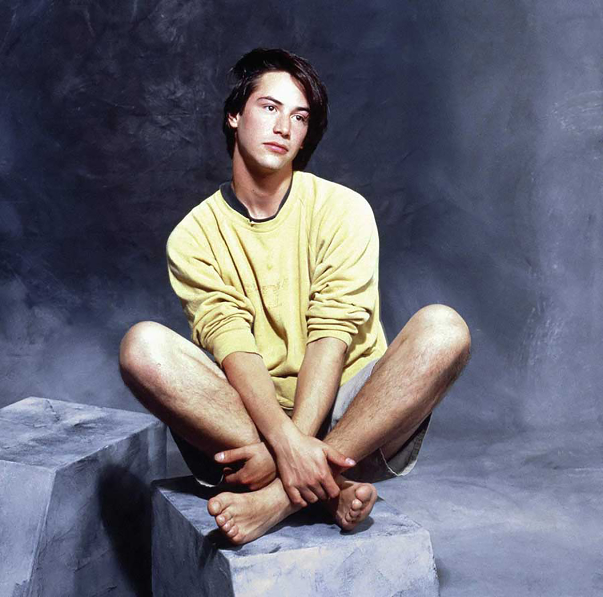 Keanu Reeves in a photo shoot in the early 1990s.