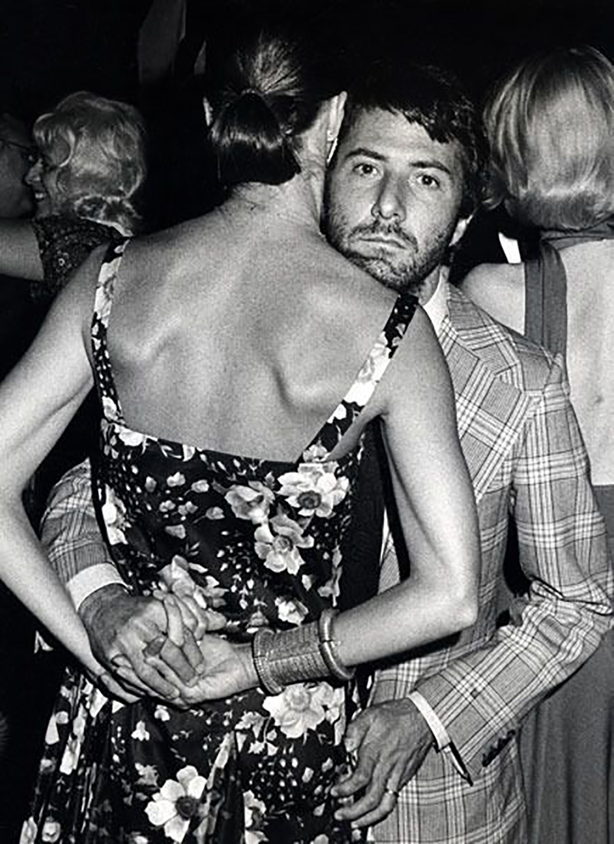 Dustin Hoffman dancing with his first wife Anne Byrne in 1970.