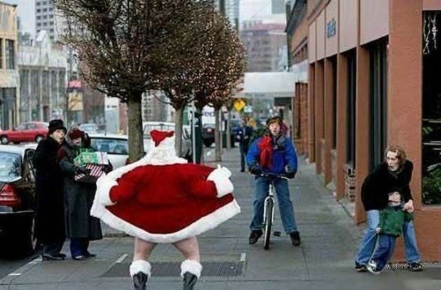 Santa Clause in Public