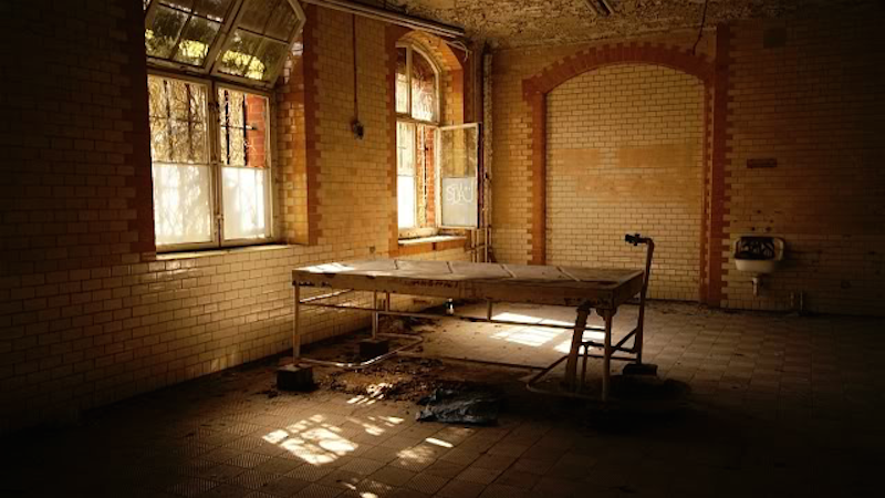 hauntedBeelitz Military Hospital in Germany Adolf Hitler was brought to this hospital for treatment during World War I. The hospital sits abandoned today.