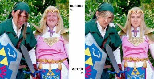 photoshop cosplay - Before Asce After