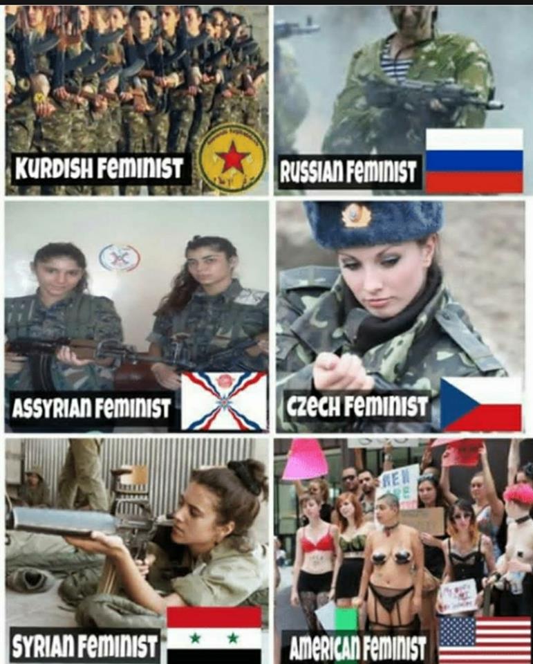 syrian feminism vs american feminism - Kurdish Feminist Russian Feminist Assyrian Feminist Czech Feminist Syrian Feminist American Feminist