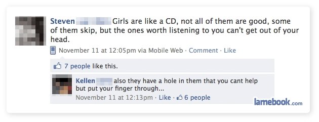 Girls are like CDs