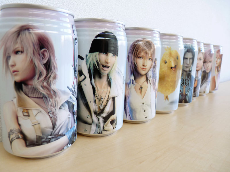 Final Fantasy XIII Energy Drink Can Art