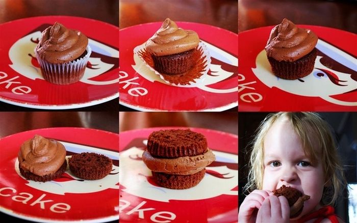 How to eat a cupcake the right way