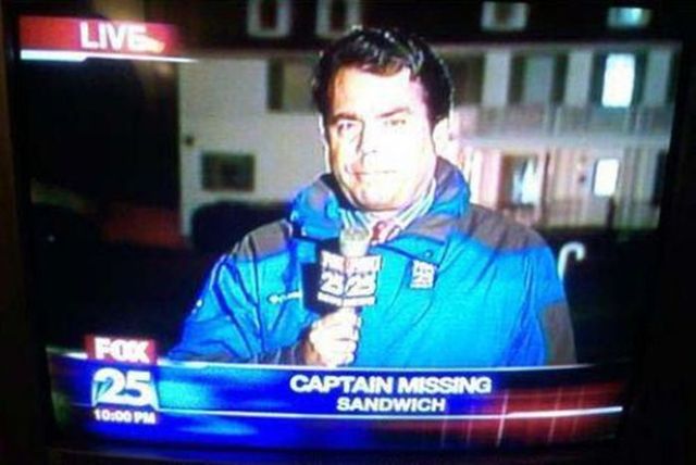 funny news captions - Live Captain Missing Sandwich