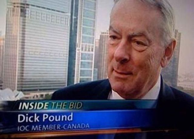 funny names real - Inside The Bid Dick Pound Ioc Member Canada