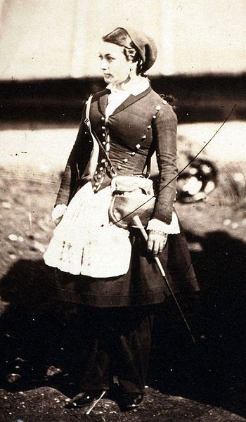 Vivandiere, a female serving as an army mascot