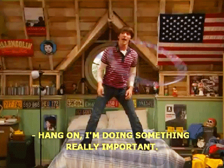 gifs - drake and josh hoola hooping on a bed