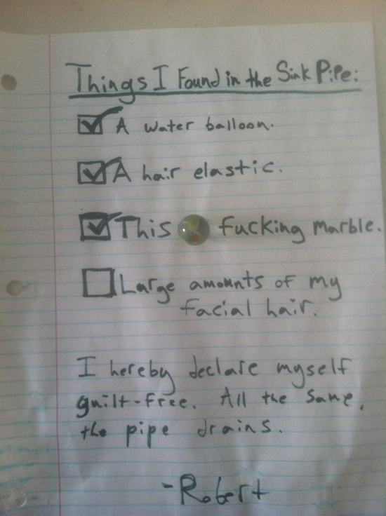15 Hilarious Notes Left by Roommates