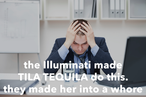 ceo - the Illuminati made Tila Tequila do this. they made her into a whore