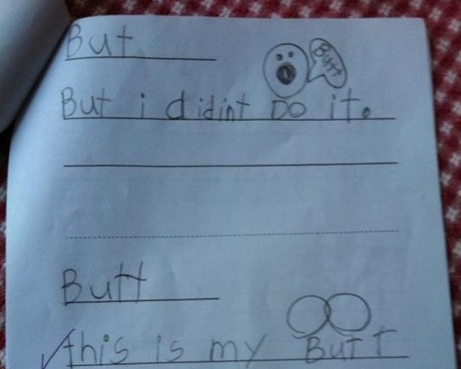 Spelling - But o But i didint Do ito Butt this is my Butt