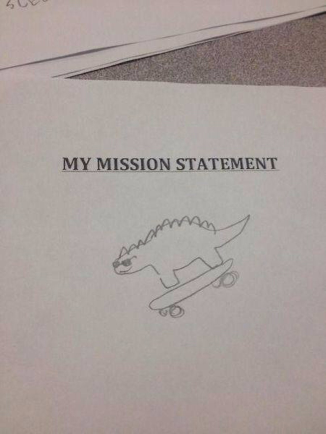 my mission statement dinosaur - My Mission Statement opra