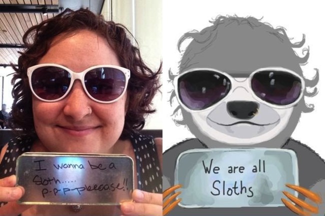 Artist Turns People Into Sloths