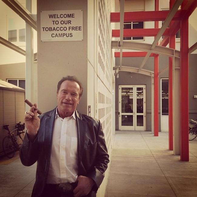 rebel arnold schwarzenegger no smoking - Welcome To Our Tobacco Free Campus