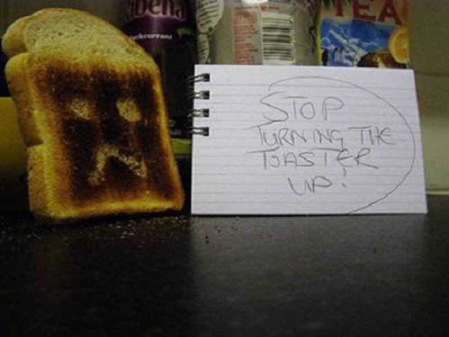 funny roommate notes - Stop Turning The Taster
