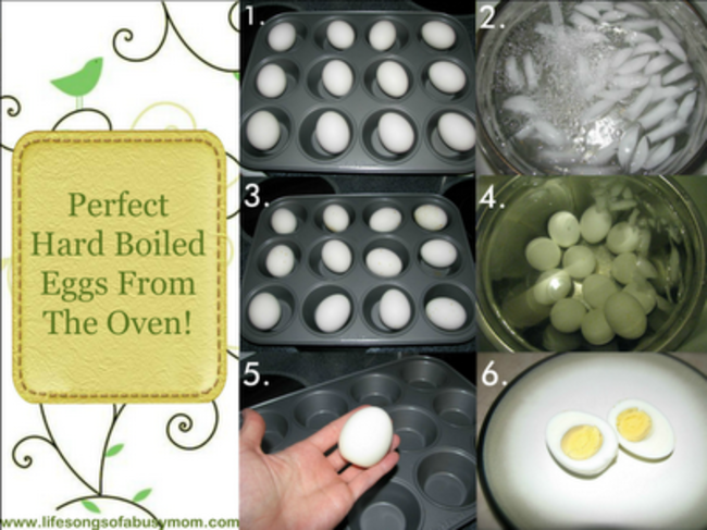 Who knew your oven was the best way to boil eggs?