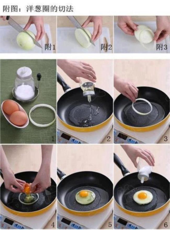 Prefer your eggs sunny side up? Use an onion ring to keep it from running all over the pan.