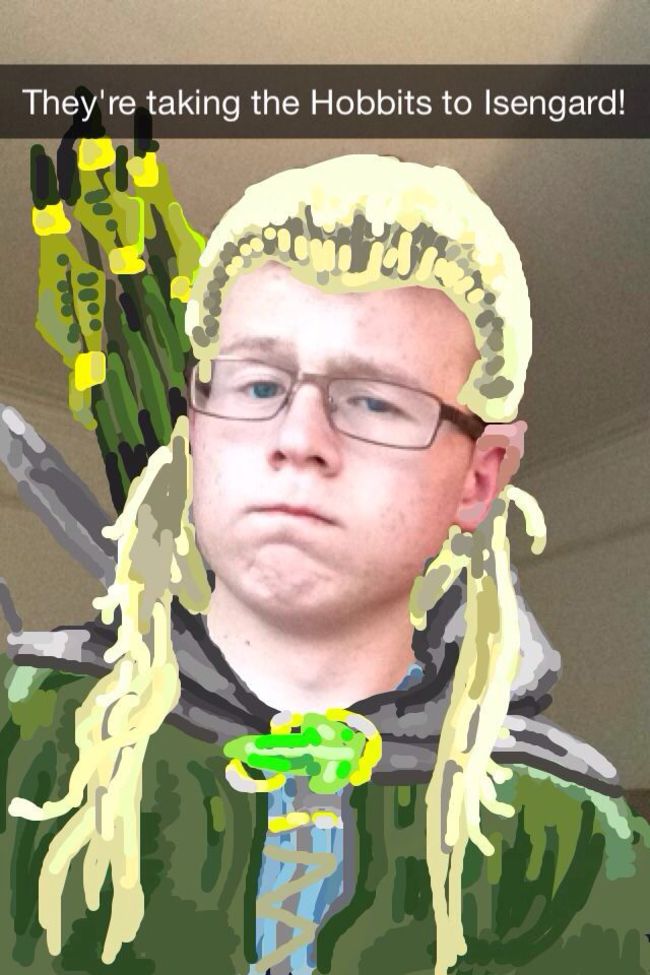 nerdy snapchat funny nerd snapchats - They're taking the Hobbits to Isengard!