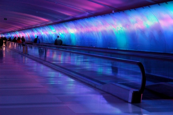 Moving walkways - The Jetsons seemed to travel almost entirely by my moving walkway, through the house and into the office. We’ve seen them for years in the form of travellators or flat escalators.